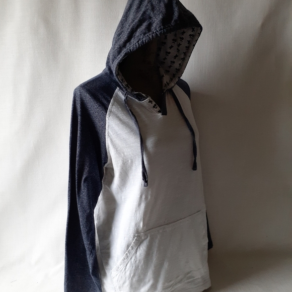 Free Planet women's gray/white pullover hoodie size M - Picture 4 of 11